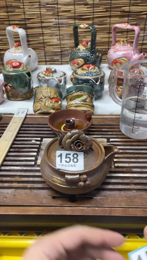 【闪购商品】杯158精美粗陶手工柴烧