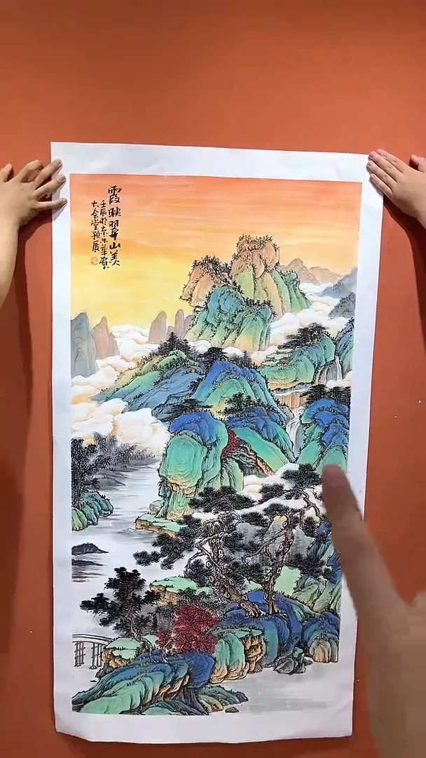 国画郑乐华手绘绘画作品24-27