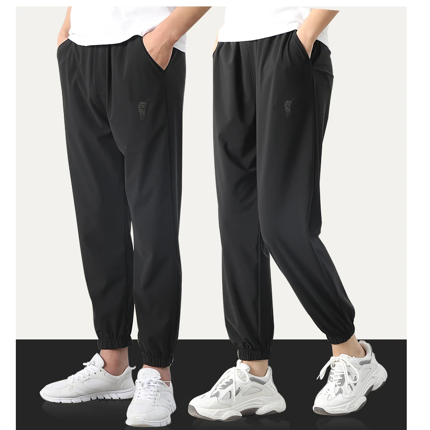 速干休闲情侣大码裤子冰丝休闲裤男款