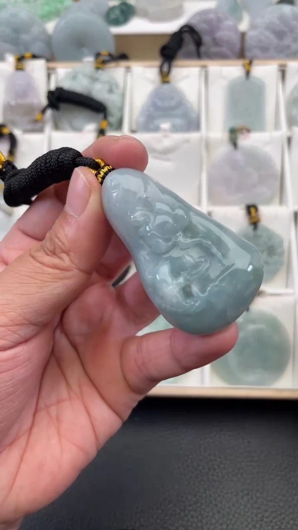 颈饰未镶嵌翡翠天然缅甸翡翠A货263