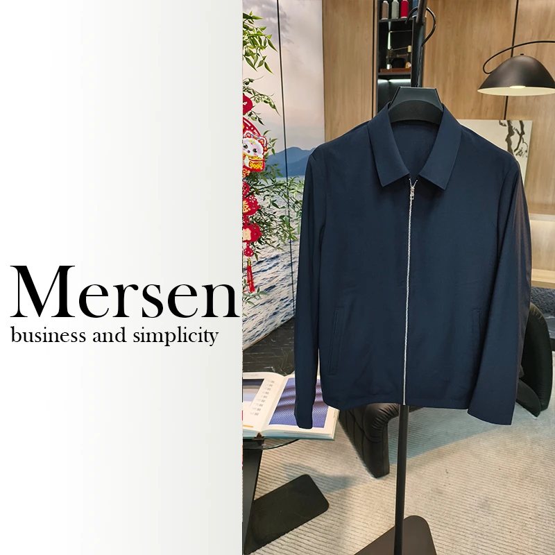 朗度【翻领夹克】男士休闲高端春夏款休闲通勤翻领夹克 KGS