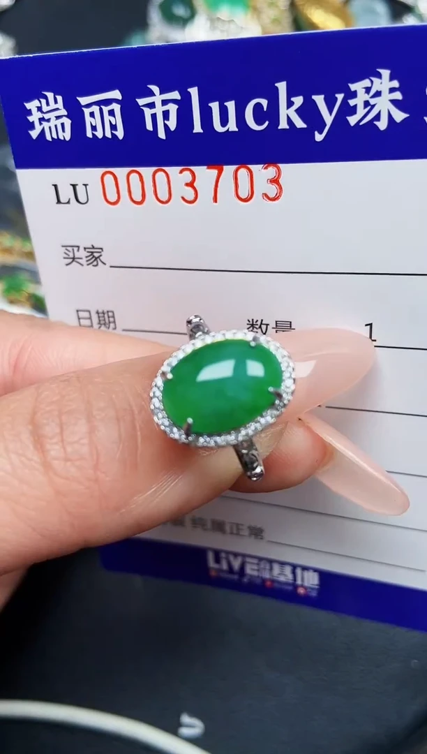 【闪购商品】翡翠颈饰银S925镶嵌3703