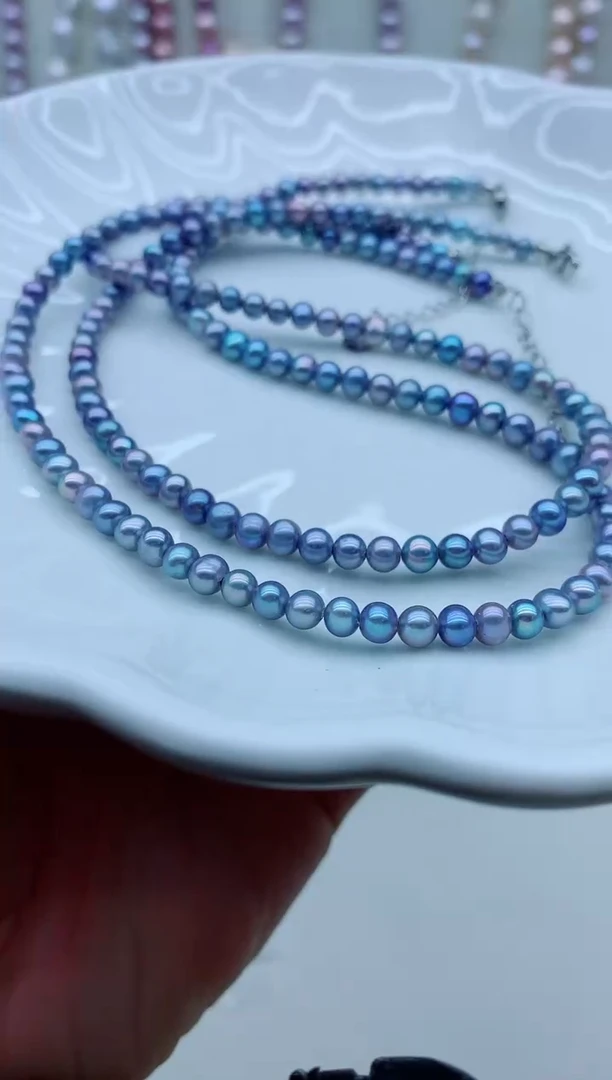 淡水珍珠未镶嵌颈饰淡水珍珠项链多样性发其一