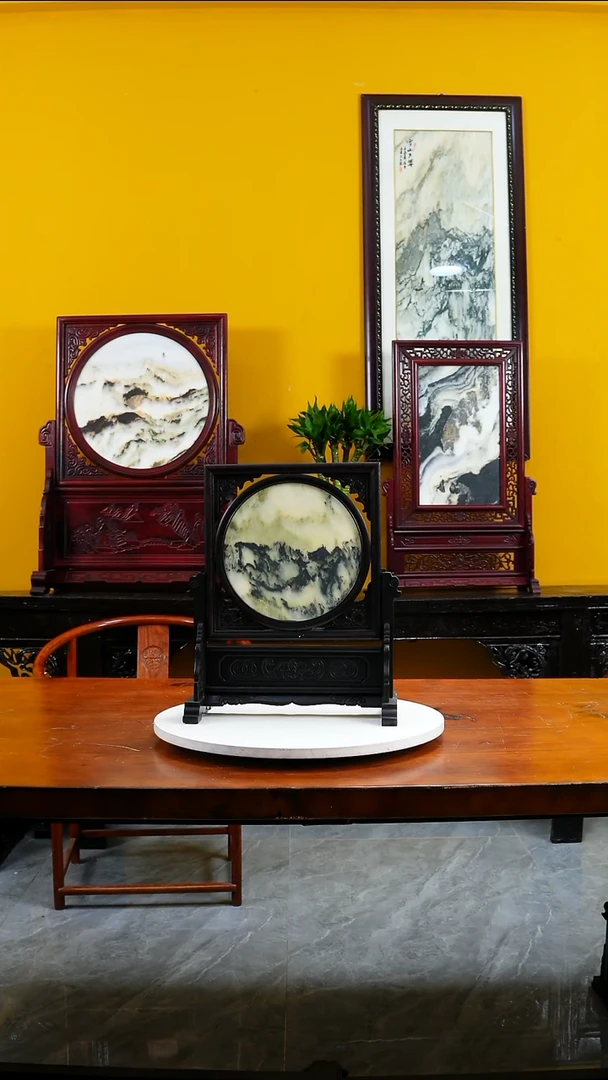 石材云石摆件家居摆件直播间