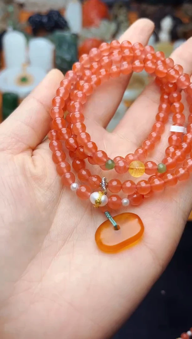 【闪购商品】南红玛瑙手串未镶嵌多圈手串