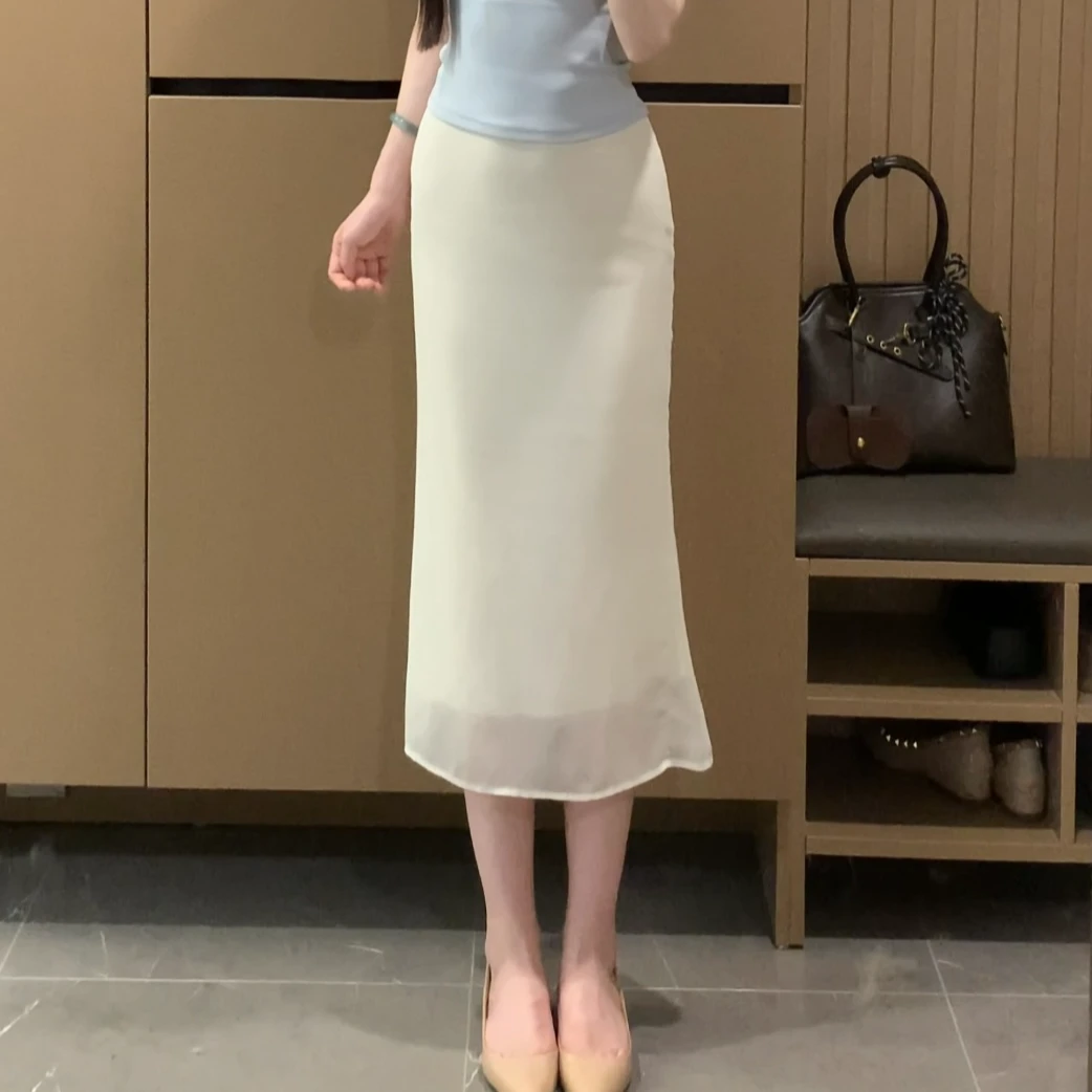 【白兰精灵】夏季新款时尚纯欲气质高腰显瘦半身裙XY-125