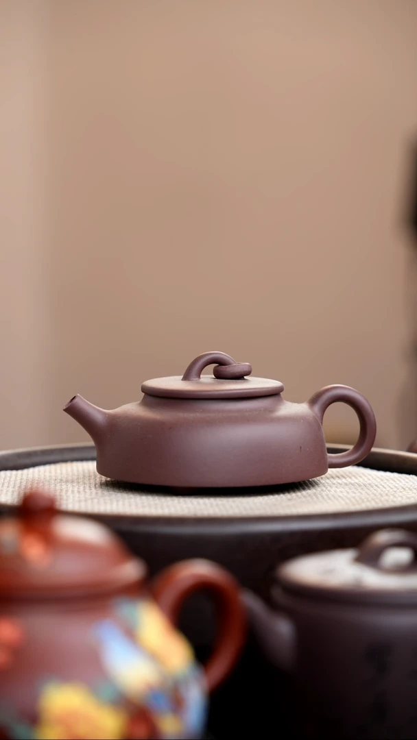 茶壶紫砂底槽清三足单圈