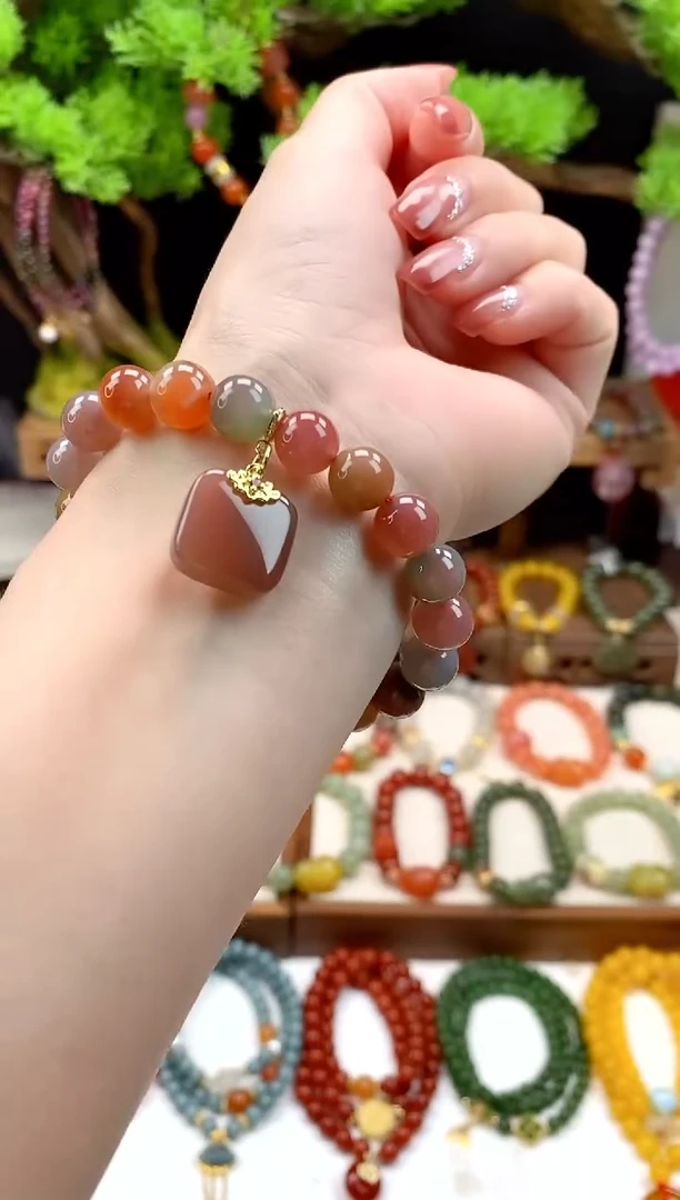 未镶嵌玛瑙手饰多宝无事牌