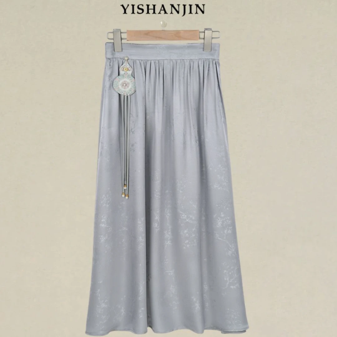 100桑蚕丝国风裙子 YSQ5010