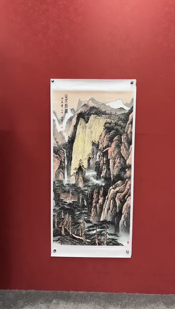 国画王秘老师国画作品松