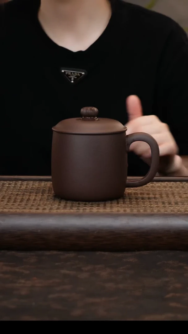 茶杯紫砂紫玉金沙老板杯