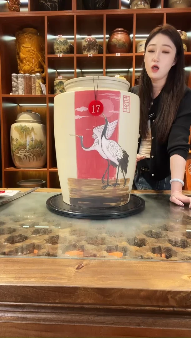 罐云南建水紫陶大号白泥缸@17