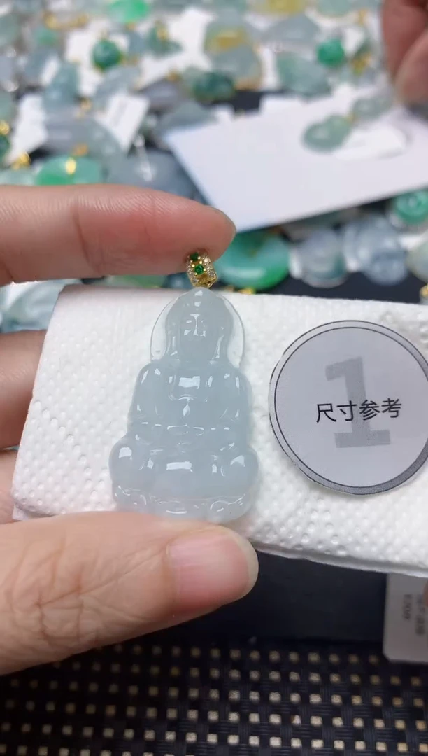 颈饰未镶嵌翡翠天然缅甸A货翡翠