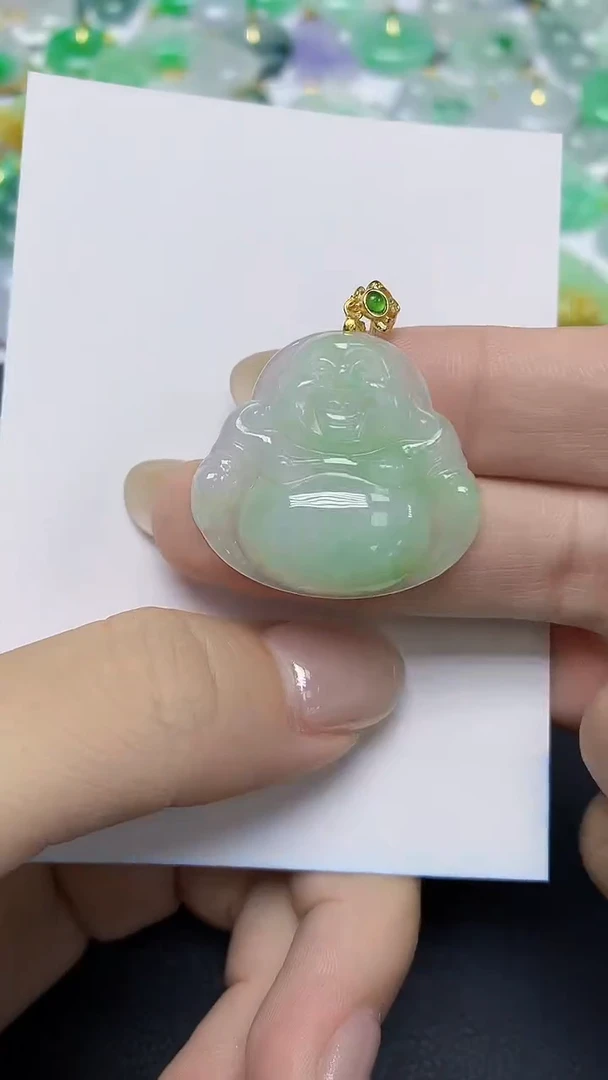 翡翠未镶嵌颈饰天然缅甸翡翠A货