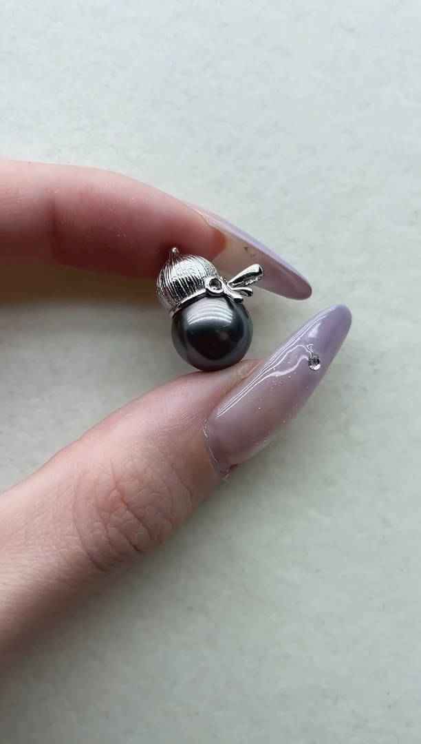 银S925镶嵌海水珍珠吊坠83