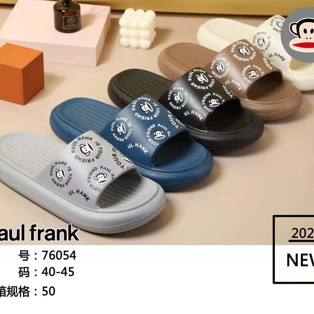 11【双胞胎】052/054大嘴猴休闲舒适情侣一字拖【试板标随机】