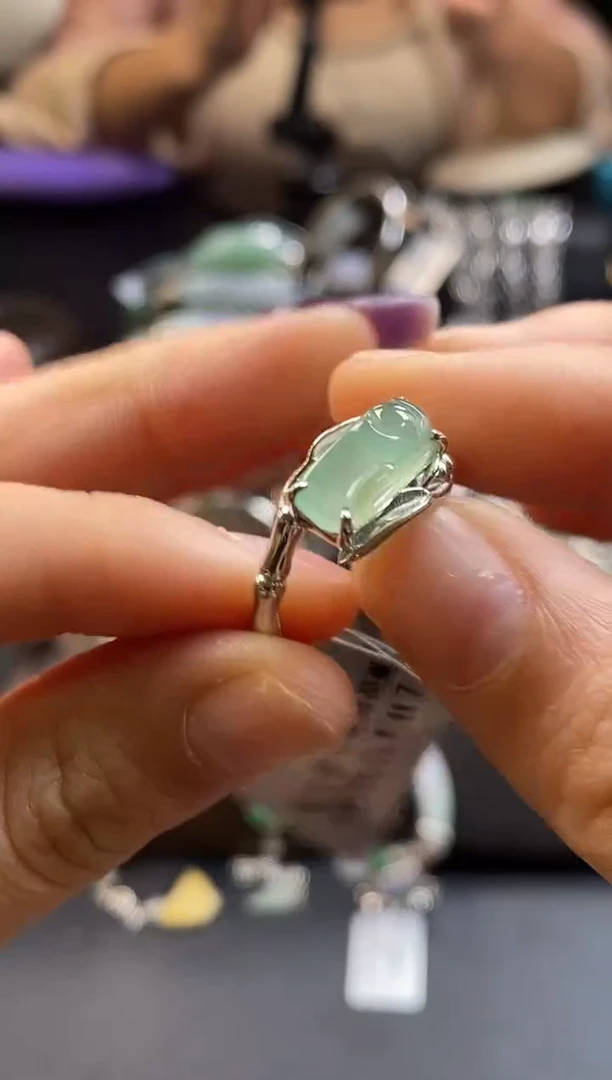 颈饰银S925镶嵌翡翠15257