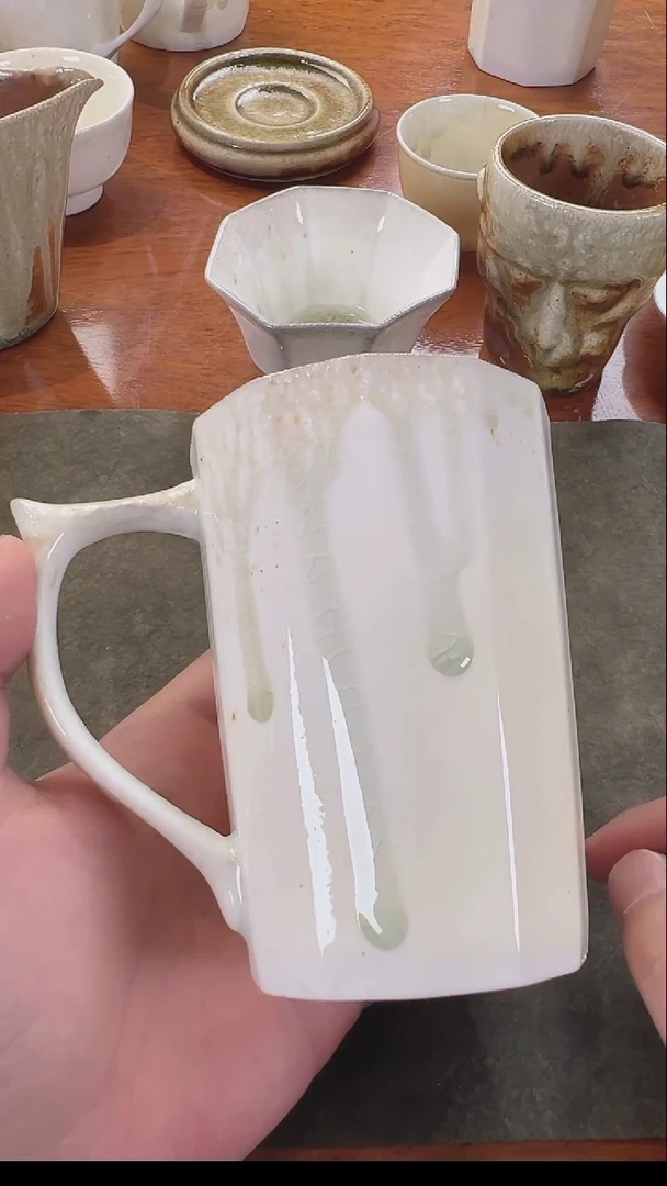 w*y三生瓷 柴烧裸烧 白马克