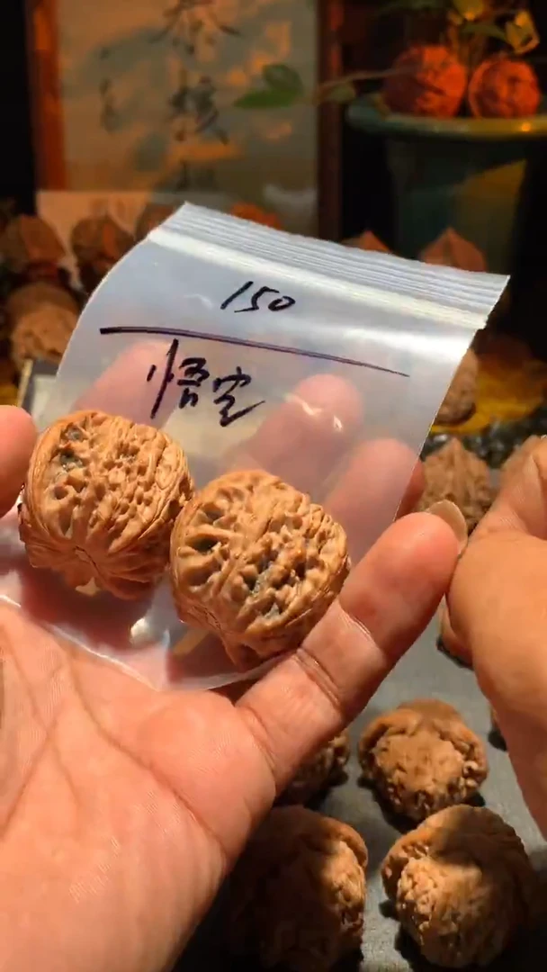把件桃核悟*?丰泰文玩  白狮子 40  尺寸左右