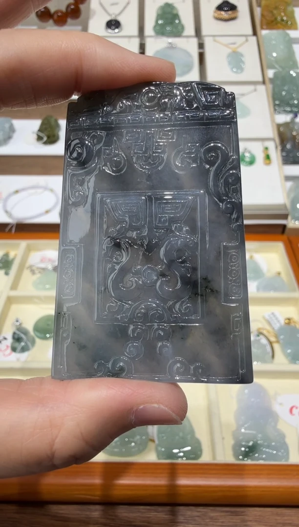未镶嵌挂件翡翠绵****?A货翡翠多样性孤品