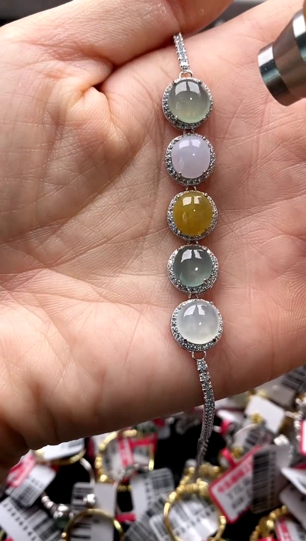 【闪购商品】翡翠戒指银S925镶嵌2222222   9