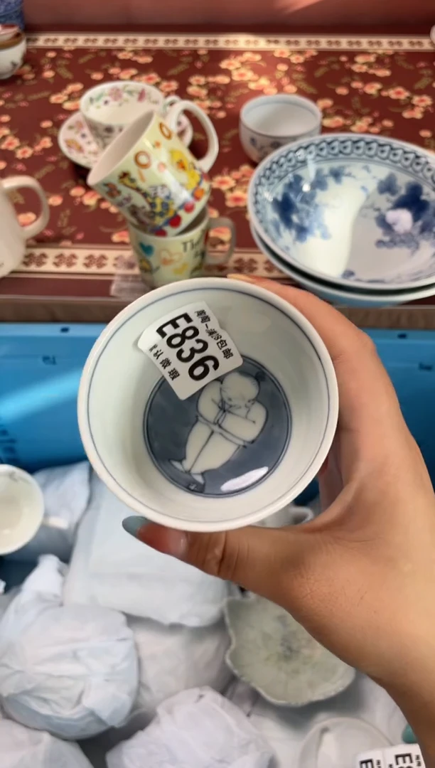 瓷片秧*瓷器瓷器E836