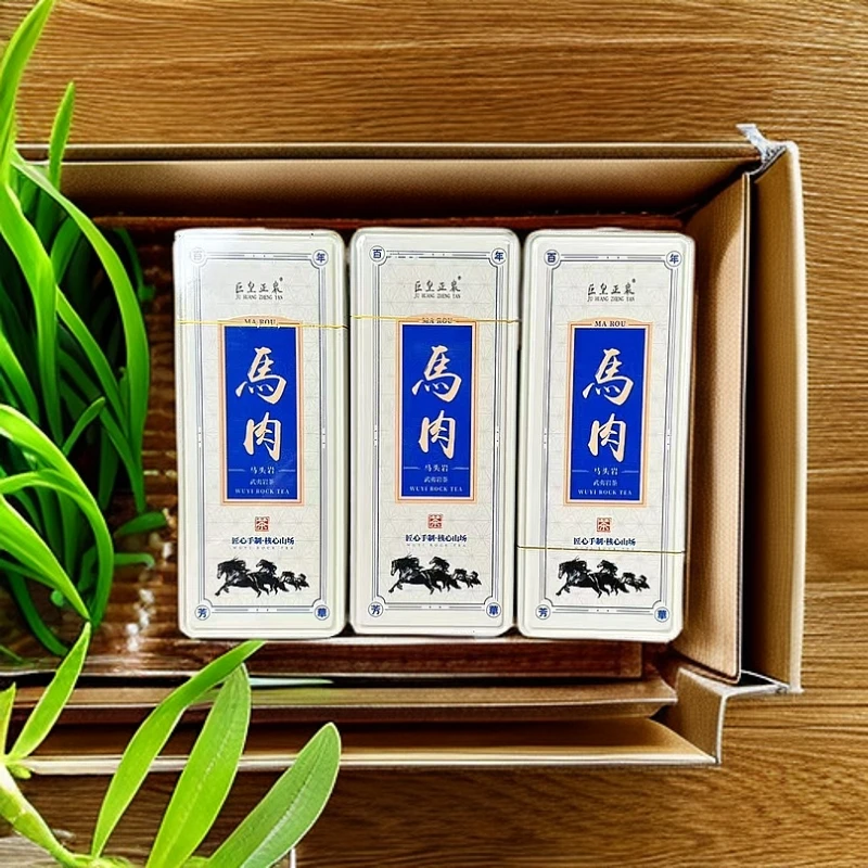【交个朋友】巨皇正厳   铁盒 马肉   三盒品鉴 武夷岩茶（8.3g*6)