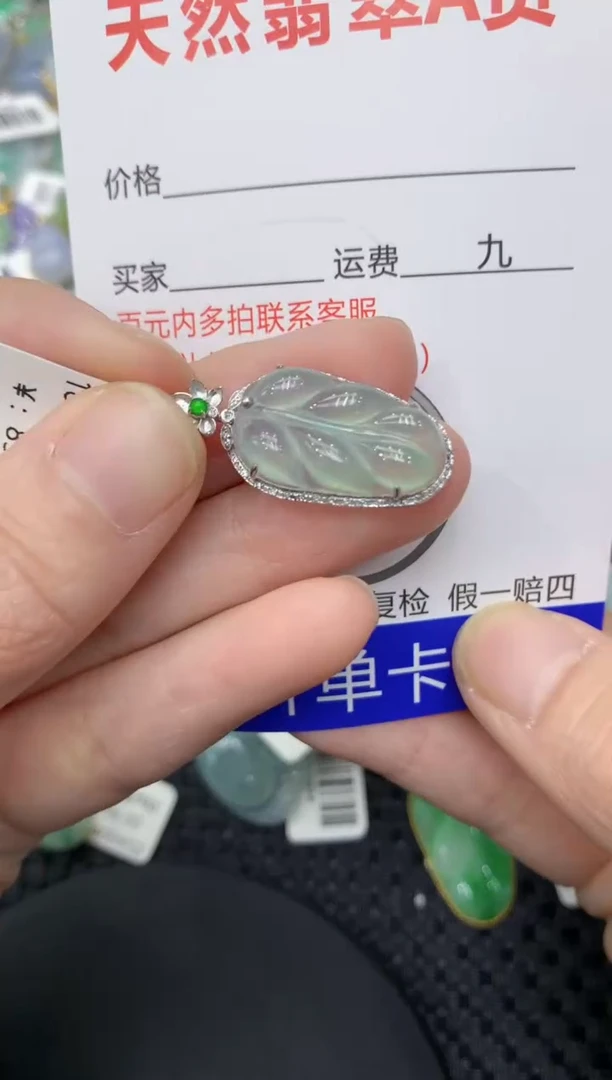 【闪购商品】翡翠颈饰18K金镶嵌111111111111