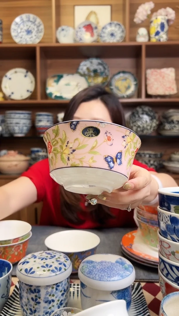 瓷片小屋花园系列温莎 饭碗 粉