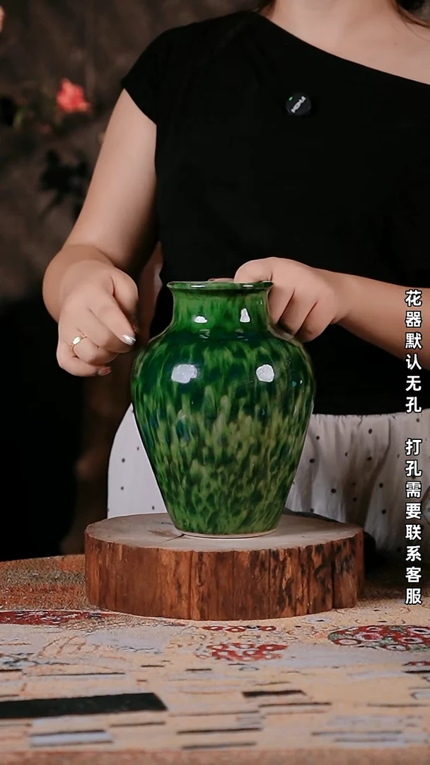 摆件精品陶瓷花器9*23
