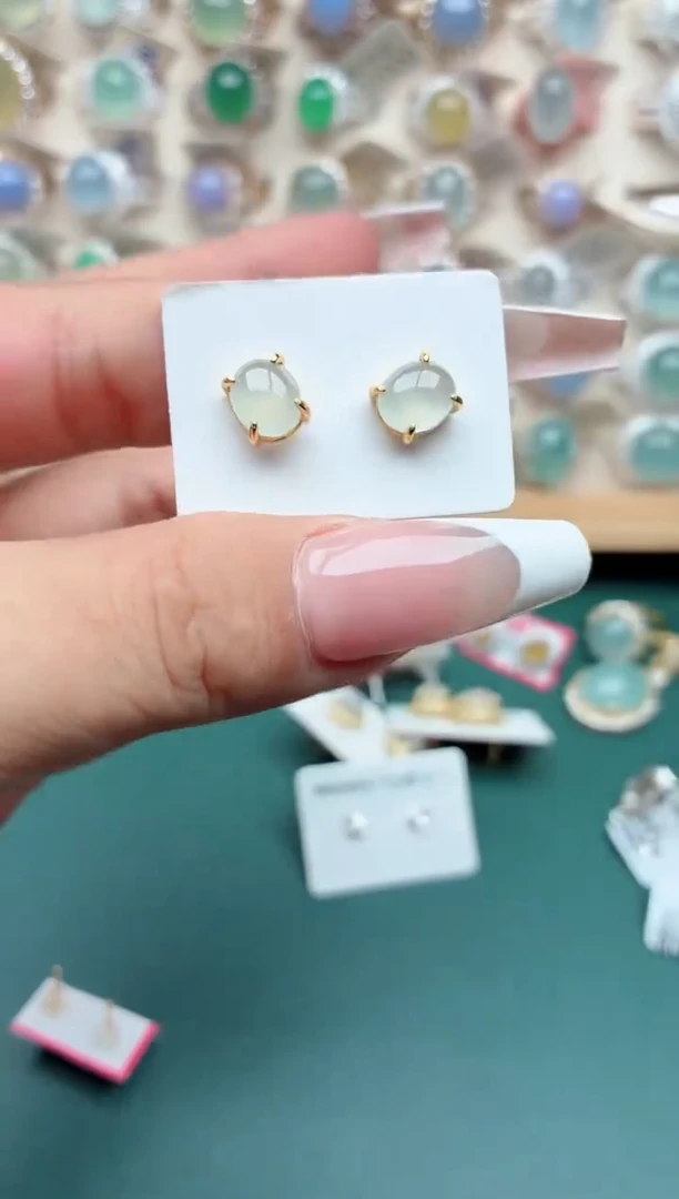 银S925镶嵌戒指翡翠.