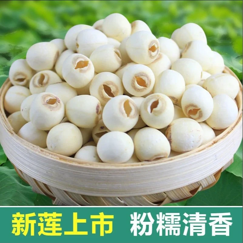 湖南正宗去芯白莲子500g莲子干货饱满清香粉糯易煮