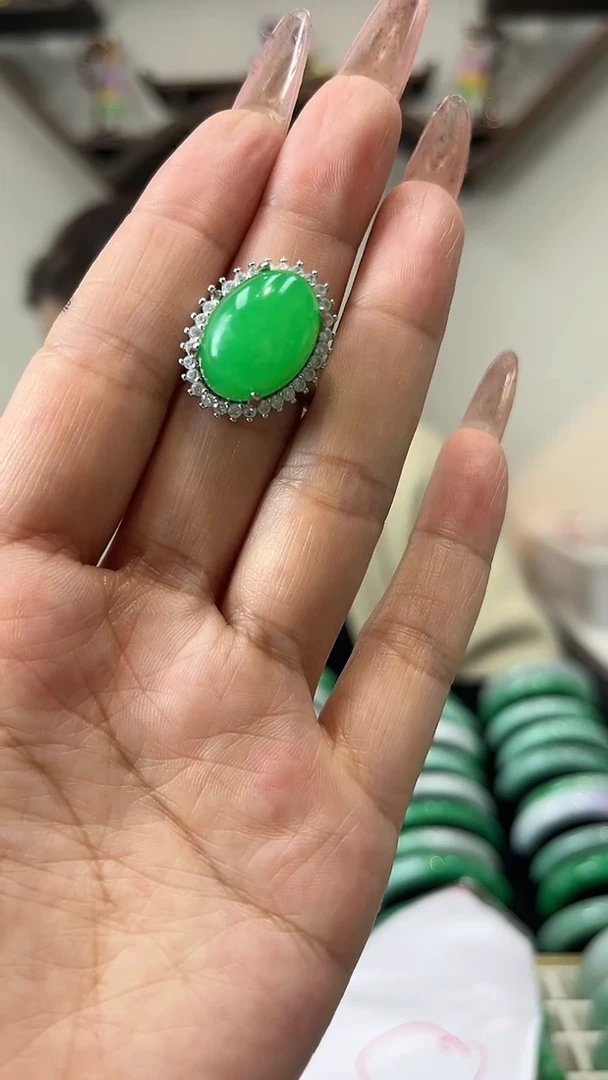 【闪购商品】翡翠戒指未镶嵌闪47 戒指