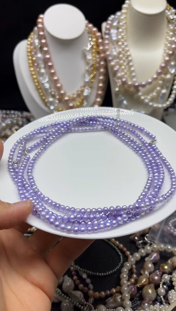 未镶嵌淡水珍珠耳饰多人