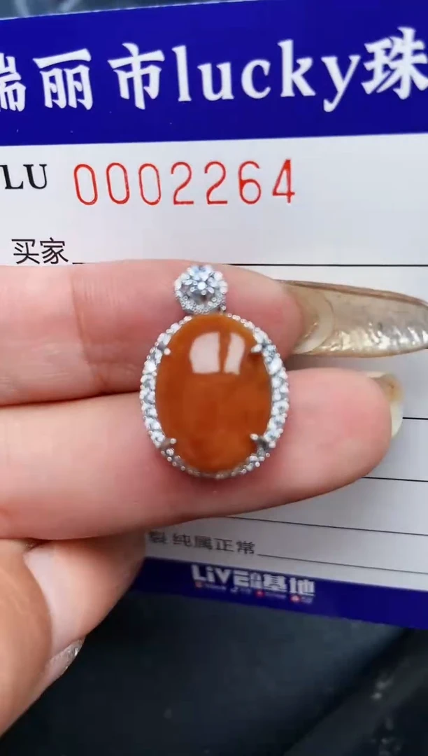 【闪购商品】翡翠颈饰银S925镶嵌2264