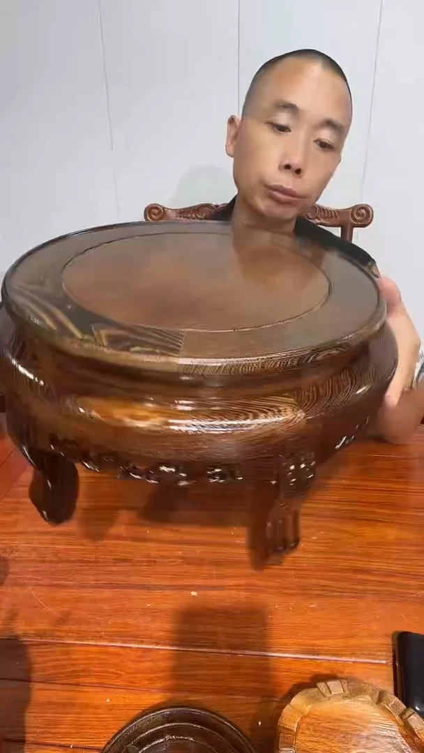 木知****7鸡翅木虎头几32*37*20