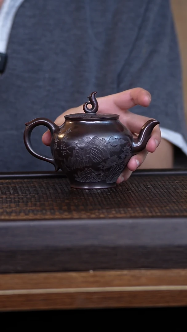 茶壶紫砂宜兴手工原矿紫砂壶001