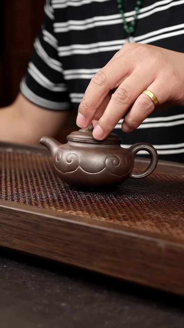 茶壶紫砂岩中泥仿古如意