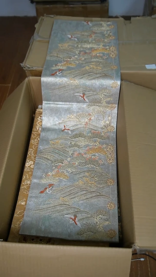 织绣皓*织金松树仙鹤特价