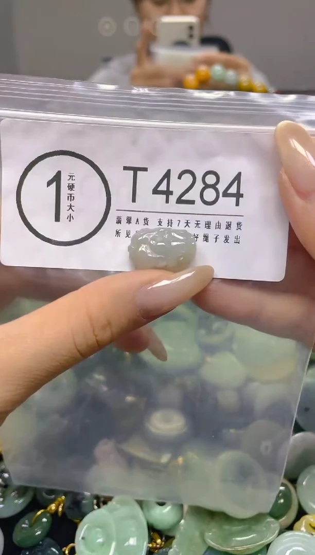 颈饰未镶嵌翡翠/ T /纹裂沙眼瑕疵介意勿拍