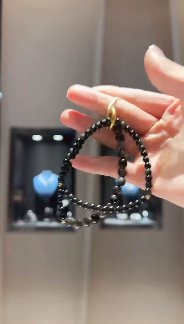 【闪购商品】黑曜岩手链未镶嵌76】多样性发其一