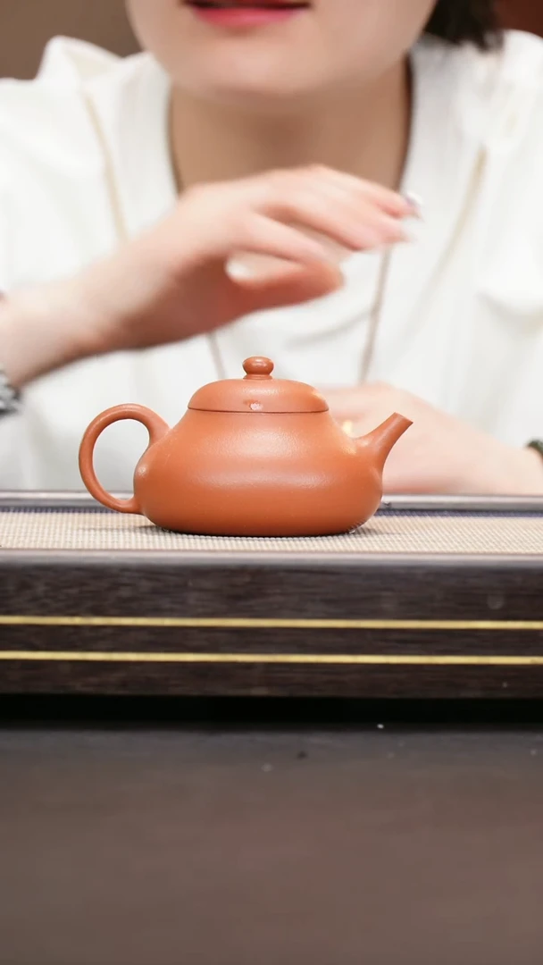 茶壶紫砂朱泥   改良款静乐