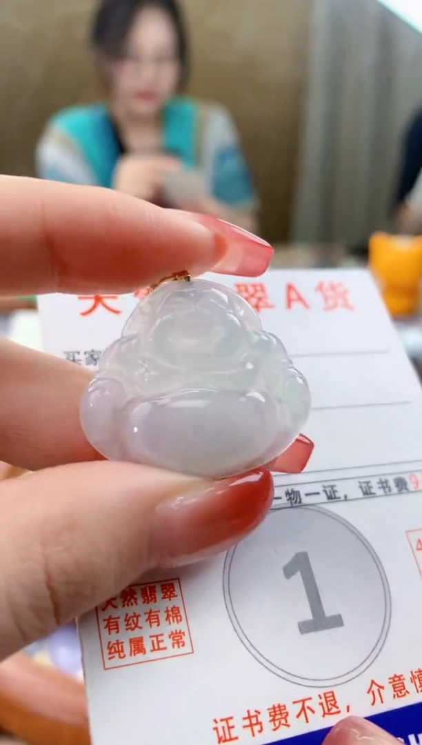 颈饰未镶嵌翡翠天然A货翡翠挂件