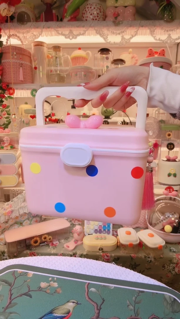 便携药箱粉色——手工制作品质好！