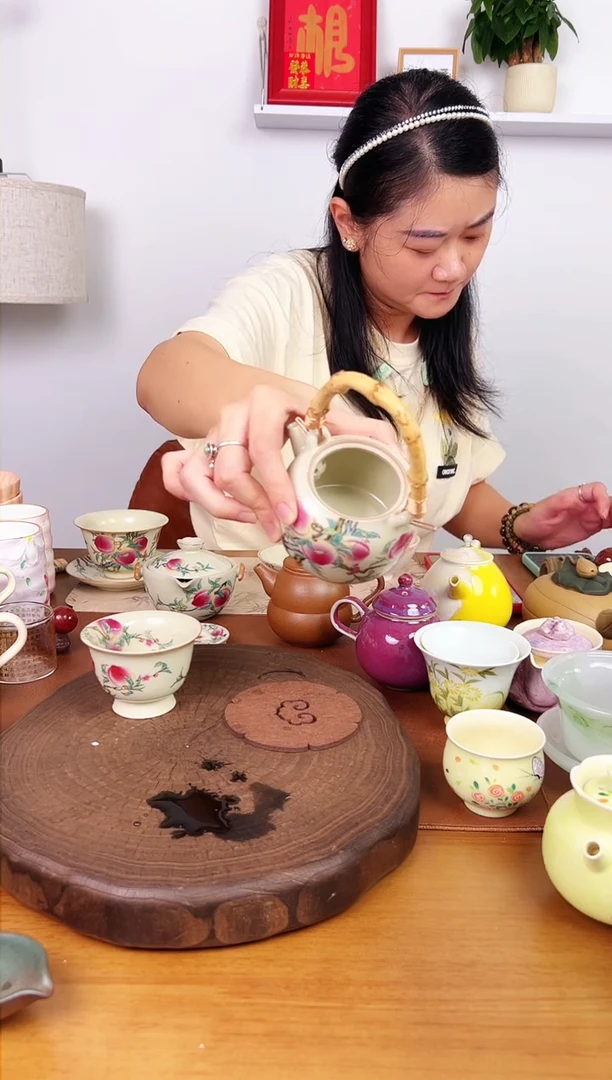 【老板娘福利乱炸】桃之夭夭手提壶+茶杯30cc