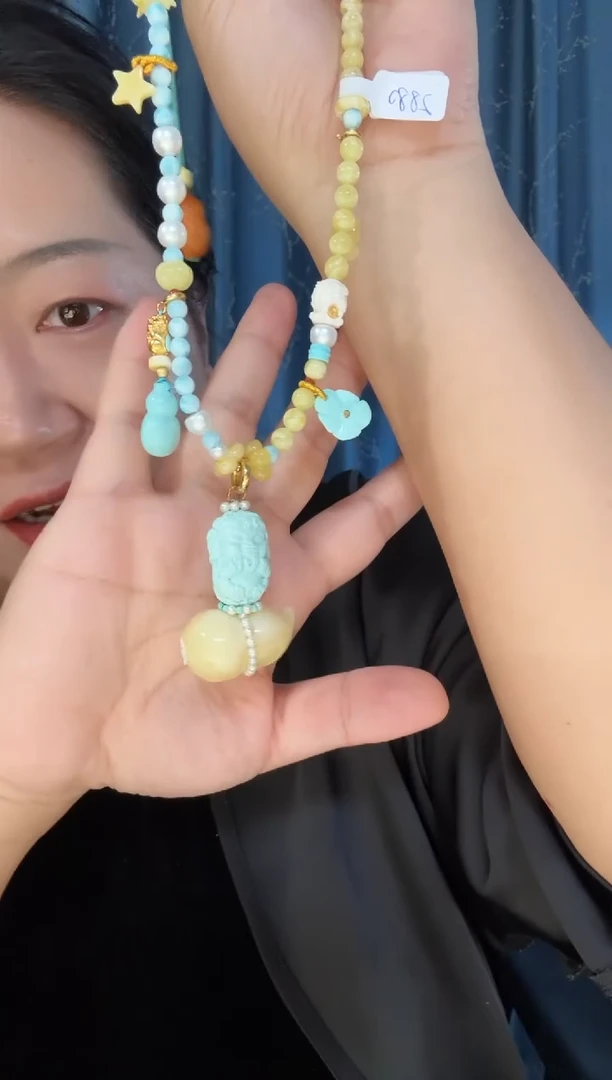 蜜蜡项链未镶嵌蜜蜡葫芦项链