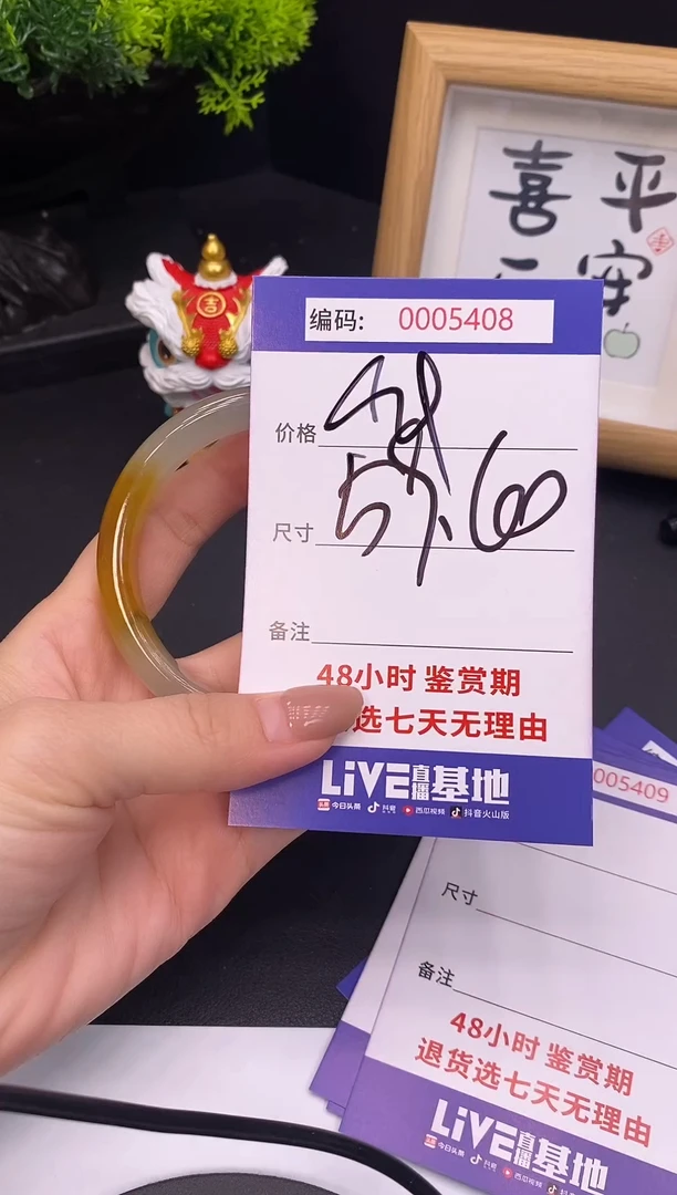 未镶嵌手镯翡翠0005408