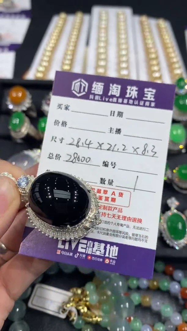 未镶嵌定制翡翠墨翠