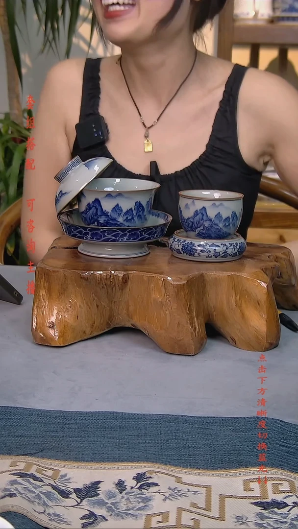 简装家用款3件套 老陶泥开片纹陶瓷茶具