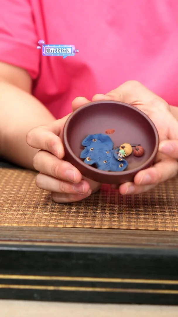 茶壶紫砂10《秋实·普洱杯》紫泥